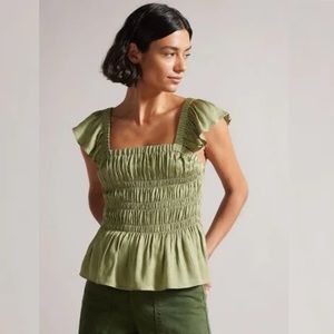 Ted Baker Alovia Smock Tie Back Top